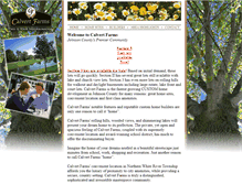 Tablet Screenshot of calvertfarmsliving.com